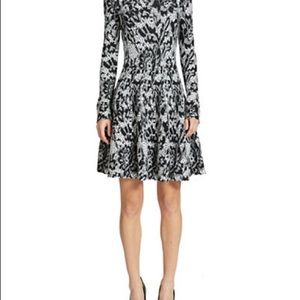 NWT DKNY Knit Black and White Dress